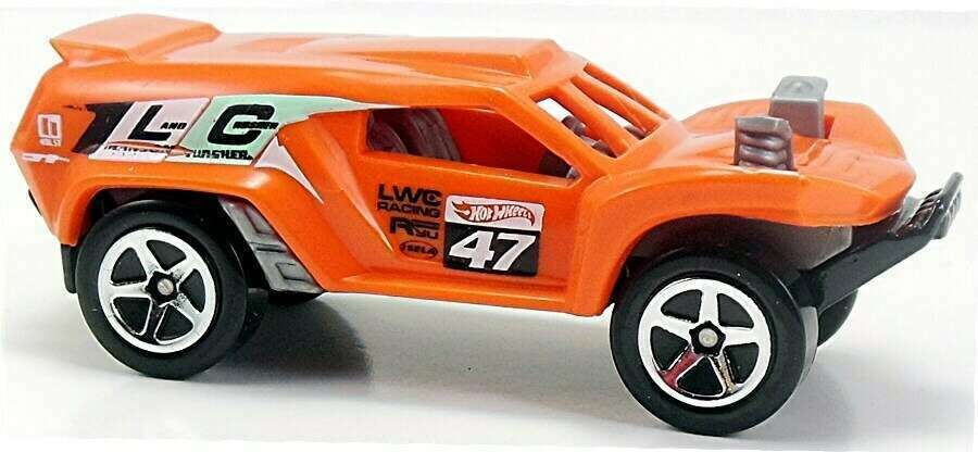 Hot Wheels 2014 - Collector # 115/250 - HW Off-Road / Off Track / New Models - Land Crusher - Orange / #47 - USA Card