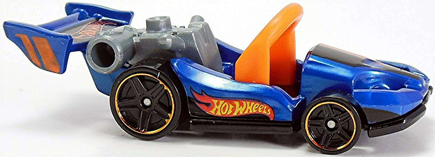 Hot Wheels 2015 - Collector # 126/250 - HW Race / HW Race Team - Let's Go - Blue - PR5 Wheels - USA 'Showdown' Card