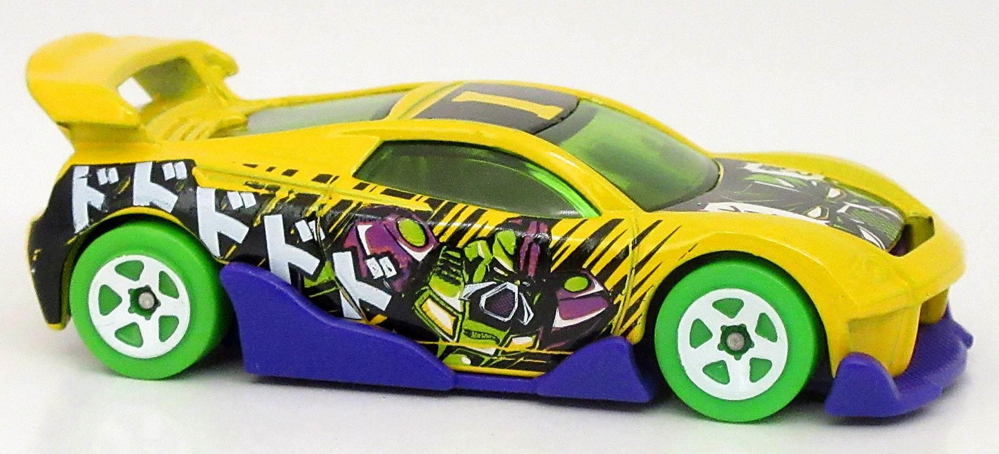 Hot Wheels 2022 - Collector # 170/250 - HW Art Cars 6/10 - Ms-T-Suzuka - Yellow / 'I' - USA