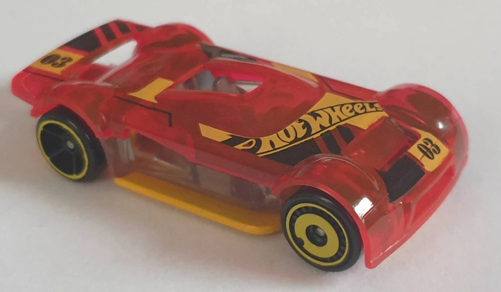 Hot Wheels 2023 - Collector # 112/250 - HW Track Champs 4/5 - Mach It Go - Red / Yellow - Best for Track - USA