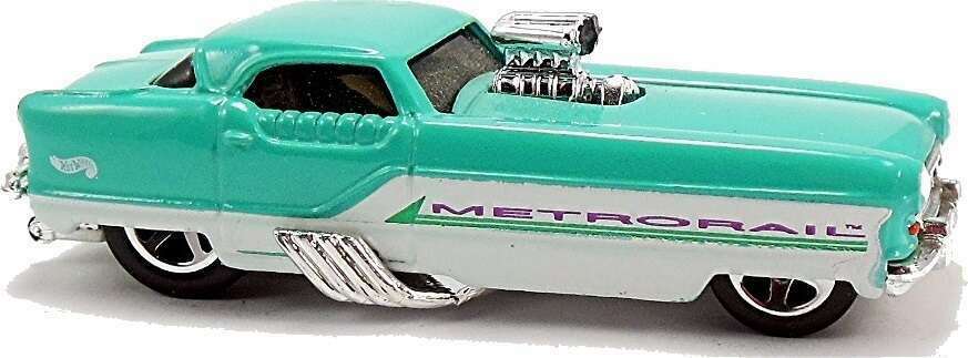 Hot Wheels 2000 - Collector # 083/250 - First Editions 23/36 - Metrorail - Turquoise - USA 'Square' Card