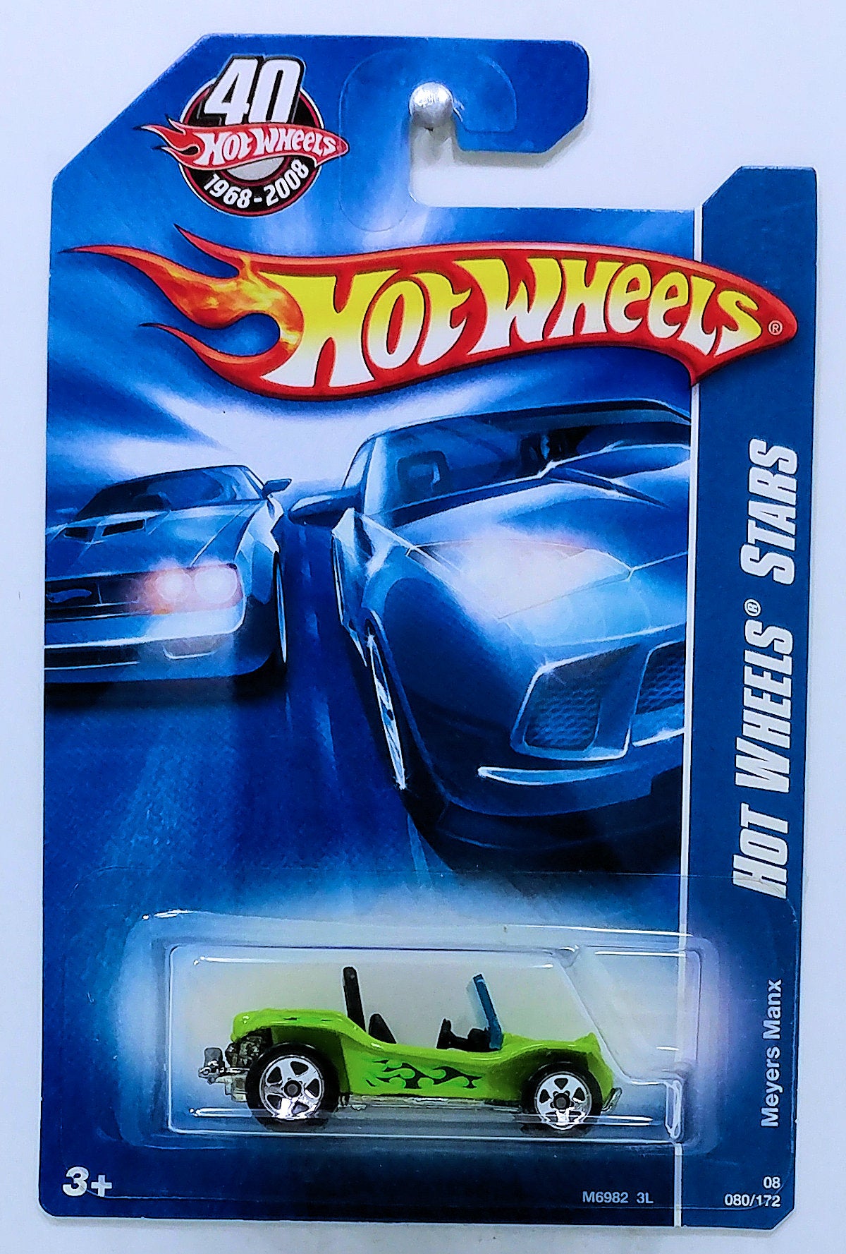 Hot Wheels 2008 - Collector # 080/172 - Hot Wheels Stars - Meyers Manx - Neon Green - IC