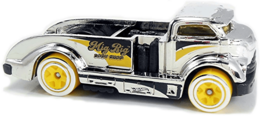 Hot Wheels 2018 - Collector # 089/250 - Super Chromes 7/10 - Mig Rig - Chrome / Black & Yellow Accents - USA 50th Card