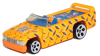 Hot Wheels 1996 - Collector # 231 - Mini Truck - Flourescent Orange - White 5 Dot Wheels - USA Blue & White Card