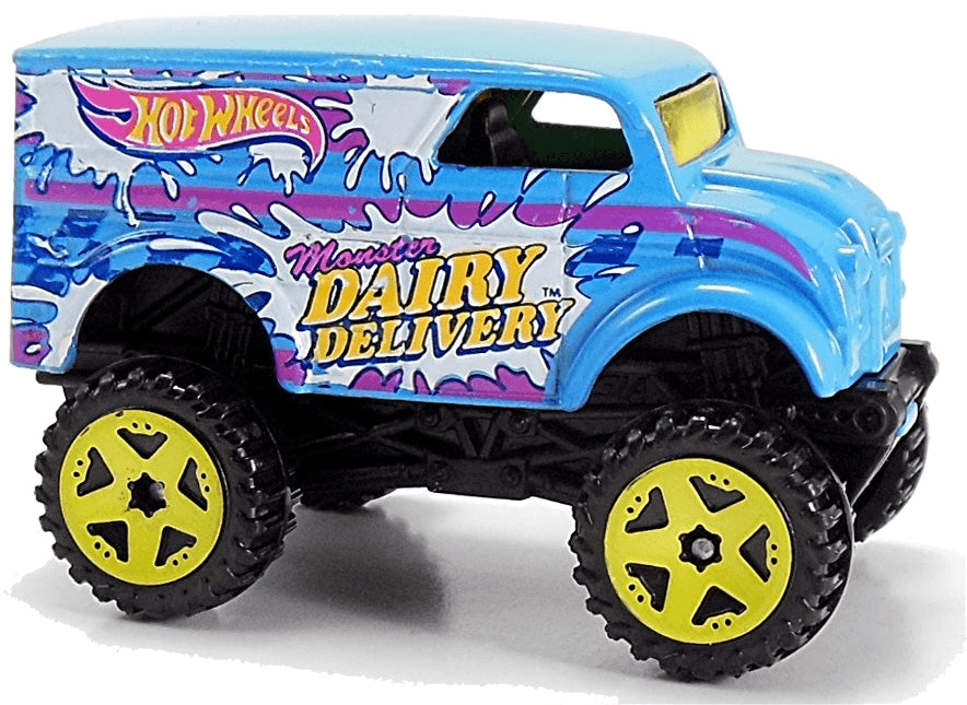 Hot Wheels 2015 - Collector # 118/250 - HW Off-Road / HW Hot Trucks - Monster Dairy Delivery - Blue - USA 'Showdown' Card