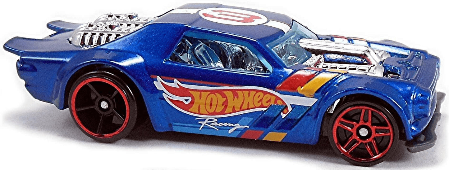 Hot Wheels 2016 - Collector # 010/250 - HW Race Team 10/10 - New Models - Night Shifter - Blue / Hot Wheels Racing Graphics - USA Card