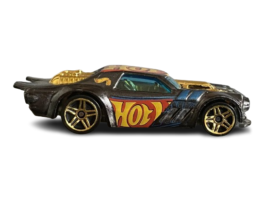 Hot Wheels 2020 - id Chase 1/8 - Night Shifter - Spectraflame Dark Gray - Gold PR5 Wheels - USA id Card