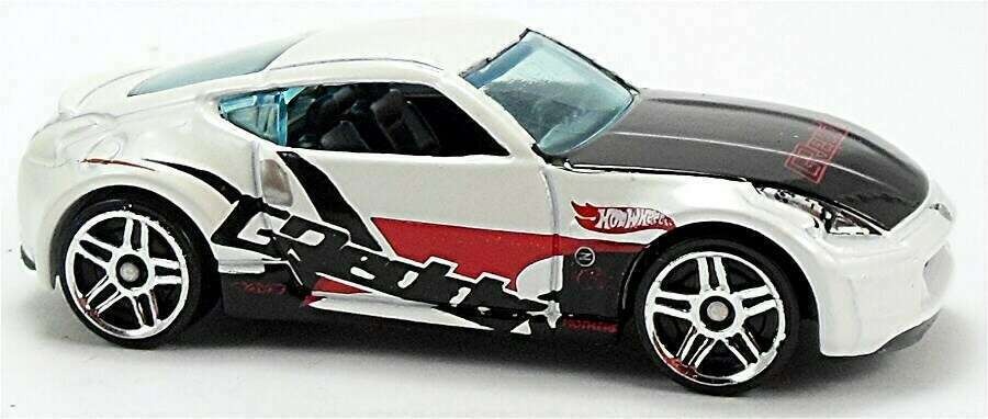 Hot Wheels 2014 - Collector # 249/250 - HW Workshop / HW Performance - Nissan 370Z - White / GReddy - USA Card