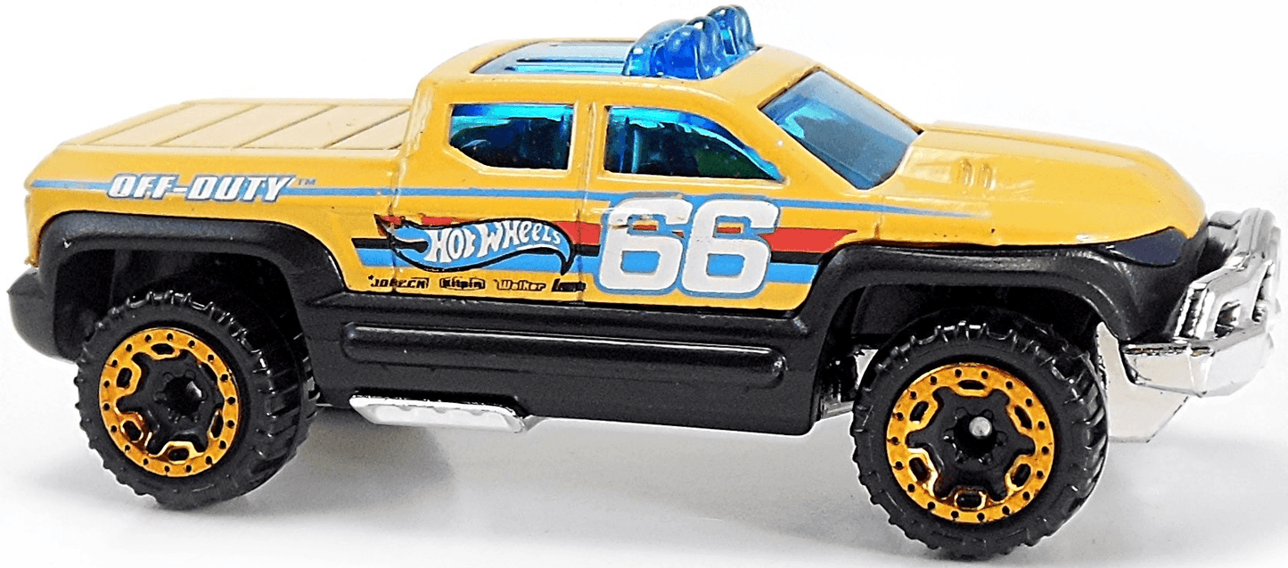 Hot Wheels 2015 - Collector # 116/250 - HW Off-Road / HW Hot Trucks - Off-Duty - Yellow - USA 'Showdown' Card