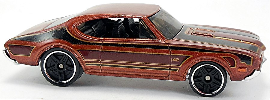 Hot Wheels 2009 - Collector # 082/190 - Muscle Mania 06/10 - Olds 442 - Brown - USA