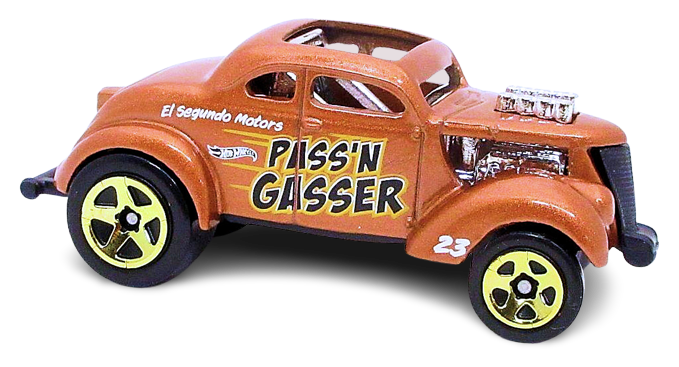 Hot Wheels 2023 - Collector # 212/250 - HW Gassers 05/05 - Pass'N Gasser - Metalflake Copper / '23' / 'El Segundo Motors' - Gold 5SP Wheels - IC