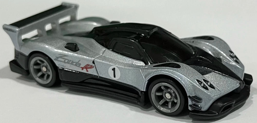 Hot Wheels 2023 - Premium / Car Culture / Speed Machines 03/05 - Pagani Zonda R - Argento Liquido / "1" - Metal/Metal & Real Riders