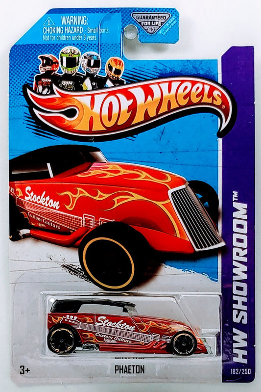 Hot Wheels 2013 - Collector # 182/250 - HW Showroom / American Turbo - Phaeton - Red - KMart Exclusive - USA Card