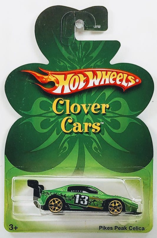 Hot Wheels 2007 - Clover Cars 3/8 - Pikes Peak Celica - Green - Kroger Exclusive