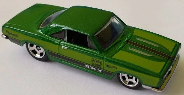 Hot Wheels 2021 - Collector # 239/250 - Muscle Mania 7/10 - '68 Plymouth Barracuda Formula S - Green