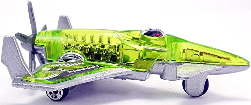 Hot Wheels 2005 - Collector # 059/183 - First Editions / X-Raycers 9/10 - Poison Arrow (Experimental Aircraft) - Transparent Green - USA '06 Card