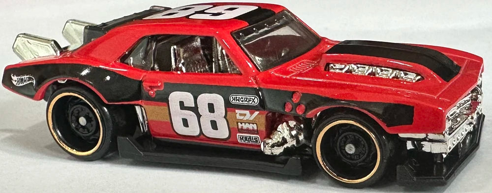 Hot Wheels 2024 - Collector # 081/250 - HW Modified 7/10 - Custom '68 Camaro - Red / #68 - USA Card