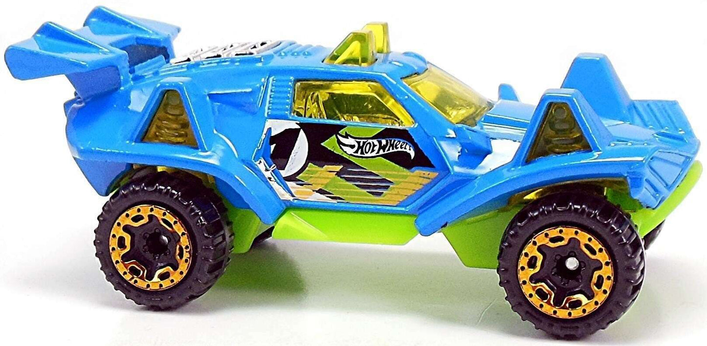 Hot Wheels 2015 - Collector # 111/250 - HW Off-Road / Stunt Circuit - Quicksand - Blue - USA 'Showdown' Card