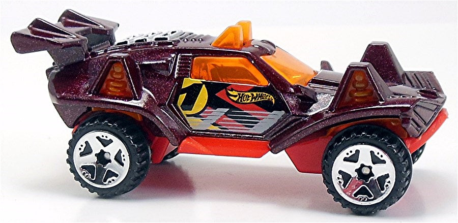 Hot Wheels 2015 - Collector # 111/250 - HW Off-Road / Stunt Circuit - Quicksand - Metalflake Maroon - USA 'Showdown' Card