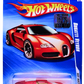 Hot Wheels 2010 - Collector # 160/240 - Hot Auction 2/10 - Bugatti Veyron - Satin Red - Walmart Exclusive - USA Card with Factory Set Sticker