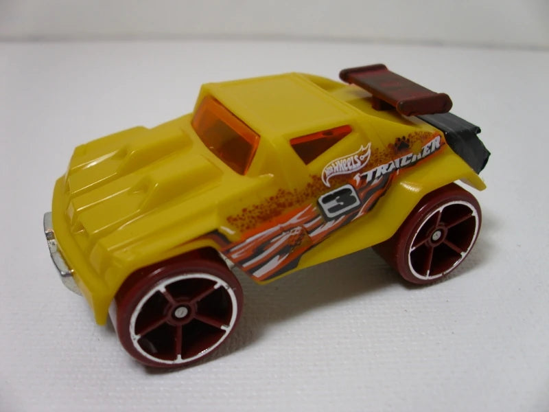 Hot Wheels 2011 - Collector # 216/244 - Thrill Racers / Jungle '11 6/6 - RD-05 - Butterscotch Yellow - Brown Rear Wing - USA Card