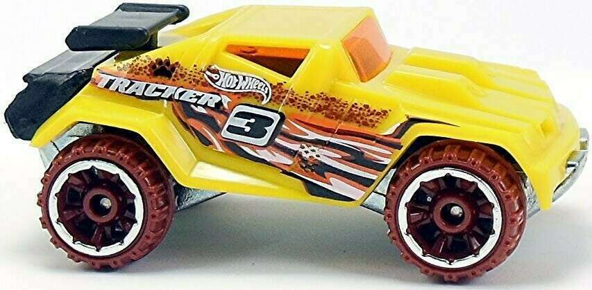 Hot Wheels 2011 - Collector # 216/244 - Thrill Racers / Jungle '11 6/6 - RD-05 - Butterscotch Yellow - Black Rear Wing - USA Card