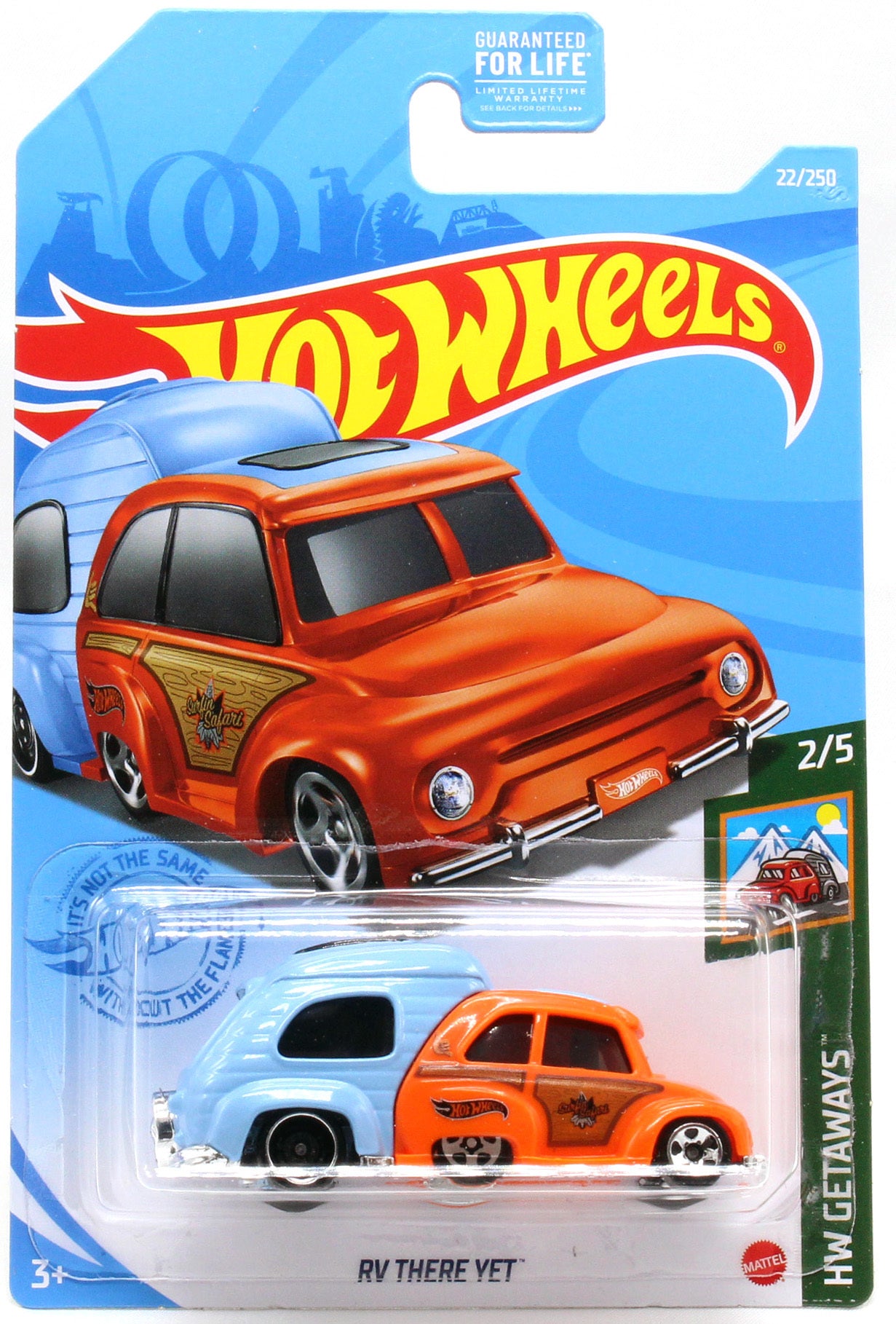 Hot Wheels 2021 - Collector # 022/250 - HW Getaways 2/5 - RV There Yet - Orange & Blue - USA Card - MPN GTC36