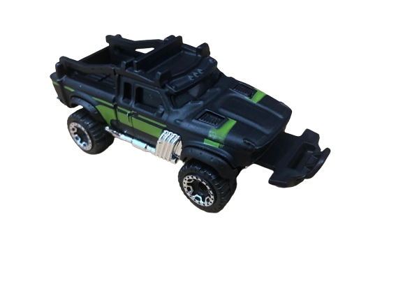 Hot Wheels 2020 - Theme Series / Fast & Furious Spy Racers - Rally Baja Crawler - Black - Green Stripes - Netflix Series