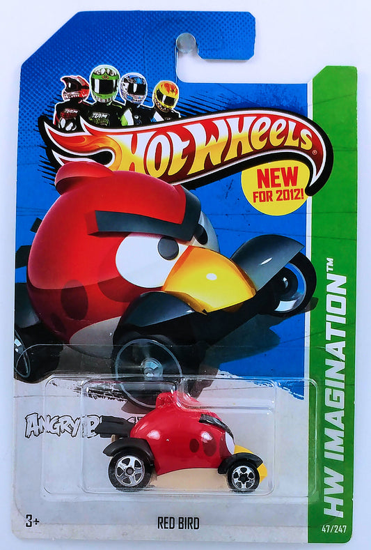 Hot Wheels 2012 - Collector # 047/247 - New Models 47/50 - Red Bird (Angry Birds) - Red - USA New '13 Card