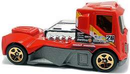 Hot Wheels 2011 - Collector # 019/244 - New Models 19/50 - Rennen Rig - Red / #26 / Various Racing Decals - USA Card