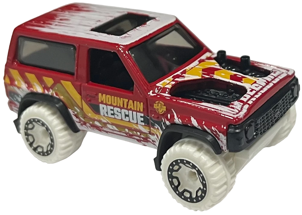 Hot Wheels 2024 - Collector # 034/250 - HW First Response 05/10 - Nissan Patrol Custom - Red - 'Moutain Rescue' - IC