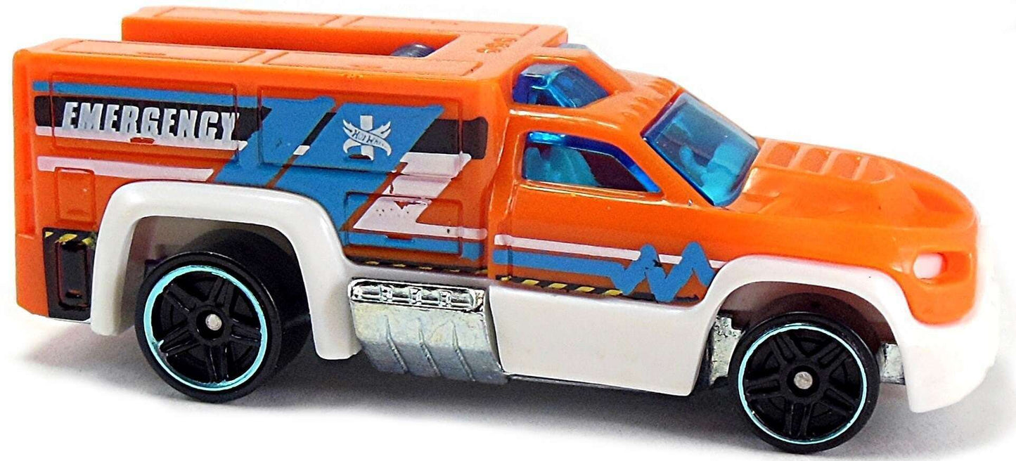 Hot Wheels 2017 - Collector # 019/365 - HW Rescue 7/10 - Rescue Duty - Orange / Emergency - USA Card