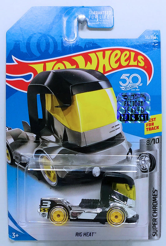 Hot Wheels 2018 - Collector # 036/365 - Super Chromes 8/10 - Rig Heat - Chrome - FSC