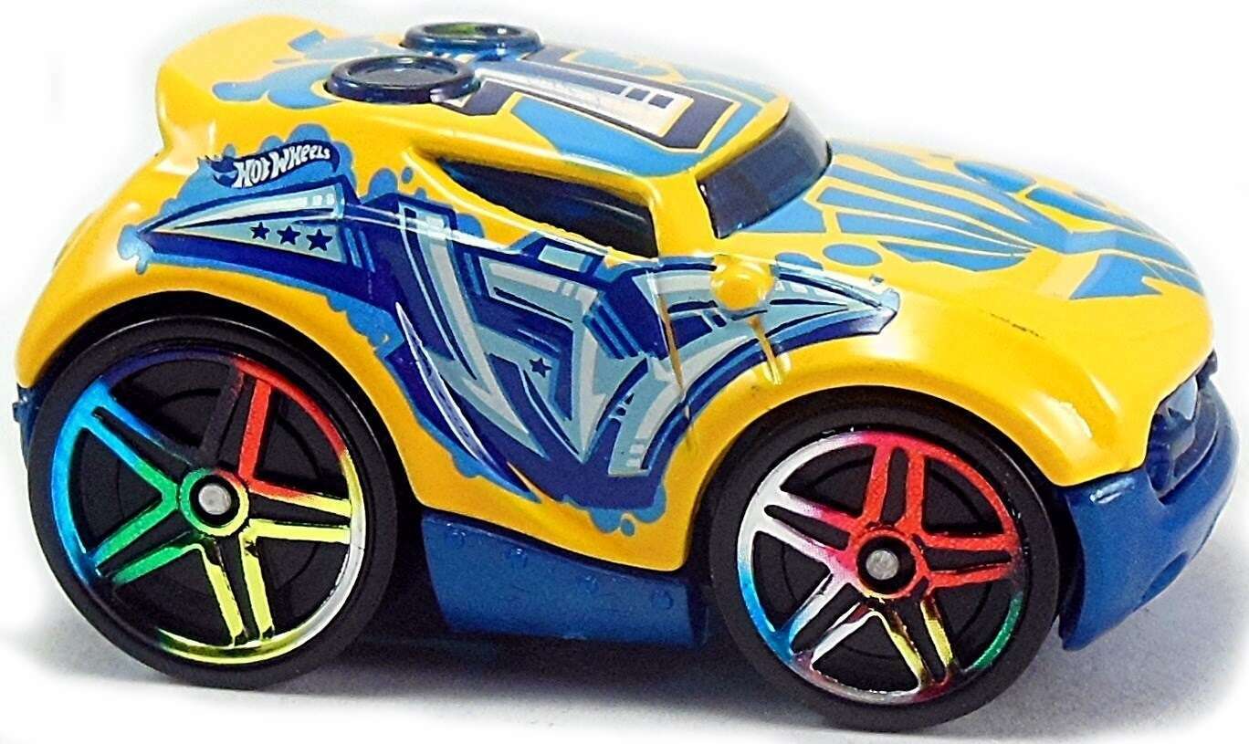 Hot Wheels 2017 - Collector # 038/365 - HW Art Cars 10/10 - Rocket Box - Yellow / 'T' on Roof - USA Card