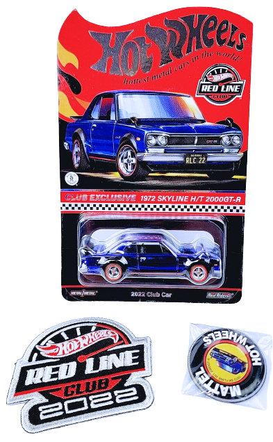 Hot Wheels 2022 - HWC / RLC Exclusive - Membership Car - 1972 Skyline H/T  2000GT-R - Spectraflame Blue - Metal/Metal & Real Riders - Opening Hood -  ...