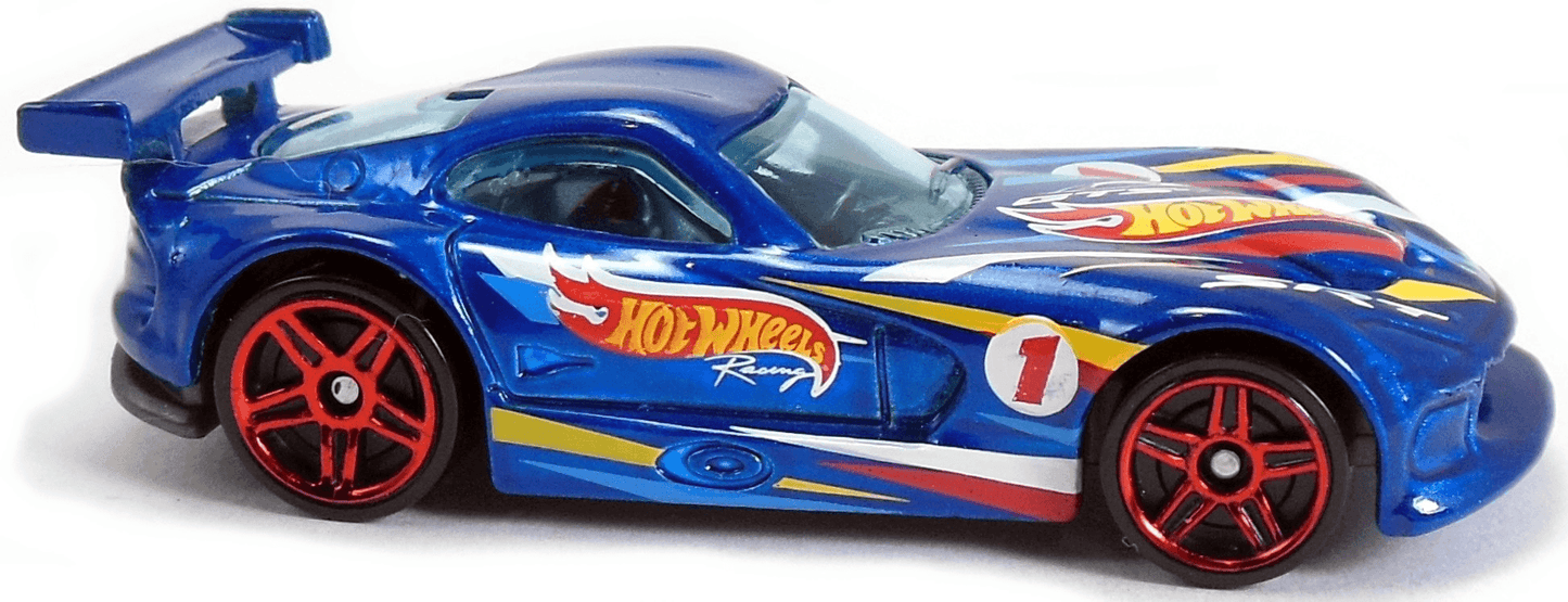 Hot Wheels 2016 - Collector # 002/250 - HW Race Team 2/10 - SRT Viper GTS-R - Blue - USA 'Need for Speed' Card