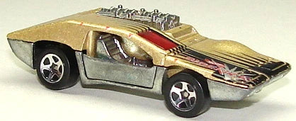 Hot Wheels 2000 - Collector # 219/250 - Side Kick - Gold - Metal Base - USA