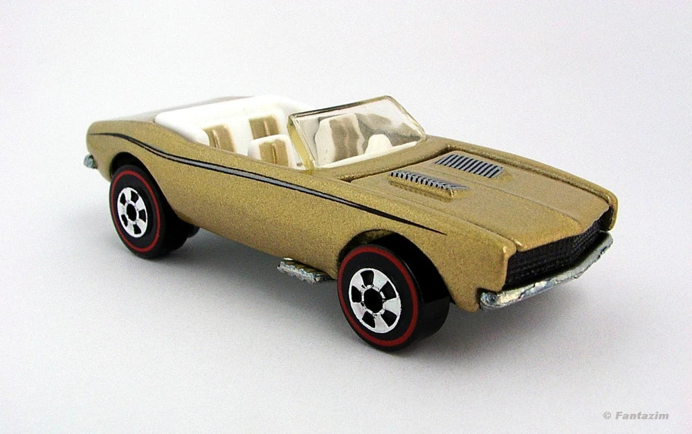 Hot Wheels 2008 - Since '68 / Muscle Cars # 05/10 - '67 Chevy Camaro - Metallic Gold - Metal/Metal - Red Lines