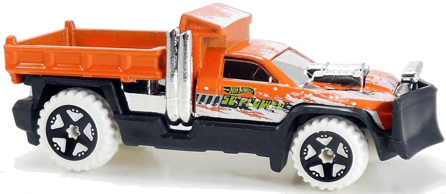 Hot Wheels 2015 - Collector # 006/250 - HW City / HW City Works - So Plowed - Orange - USA 'Scan & Race' Card