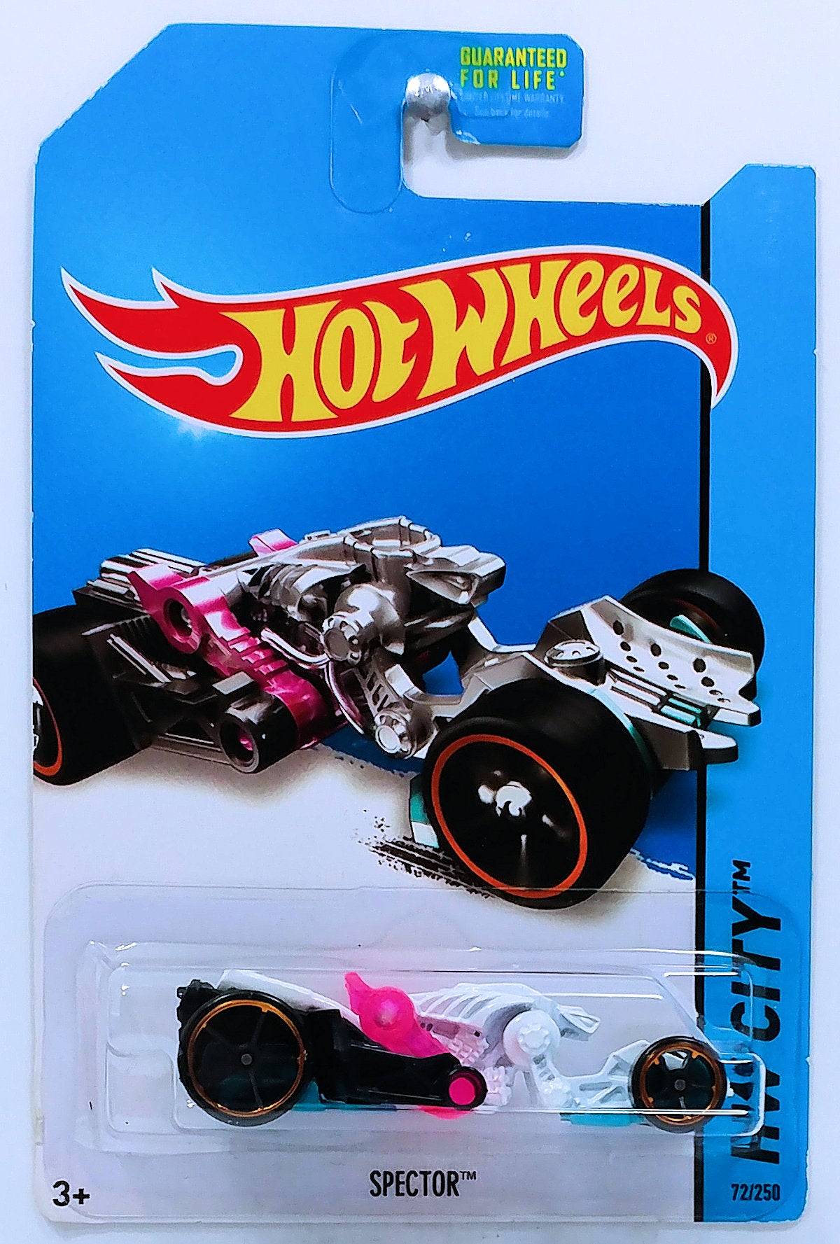 Hot Wheels 2014 - Collector # 072/250 - HW City / Planet Heroes - Spector - White - USA Card