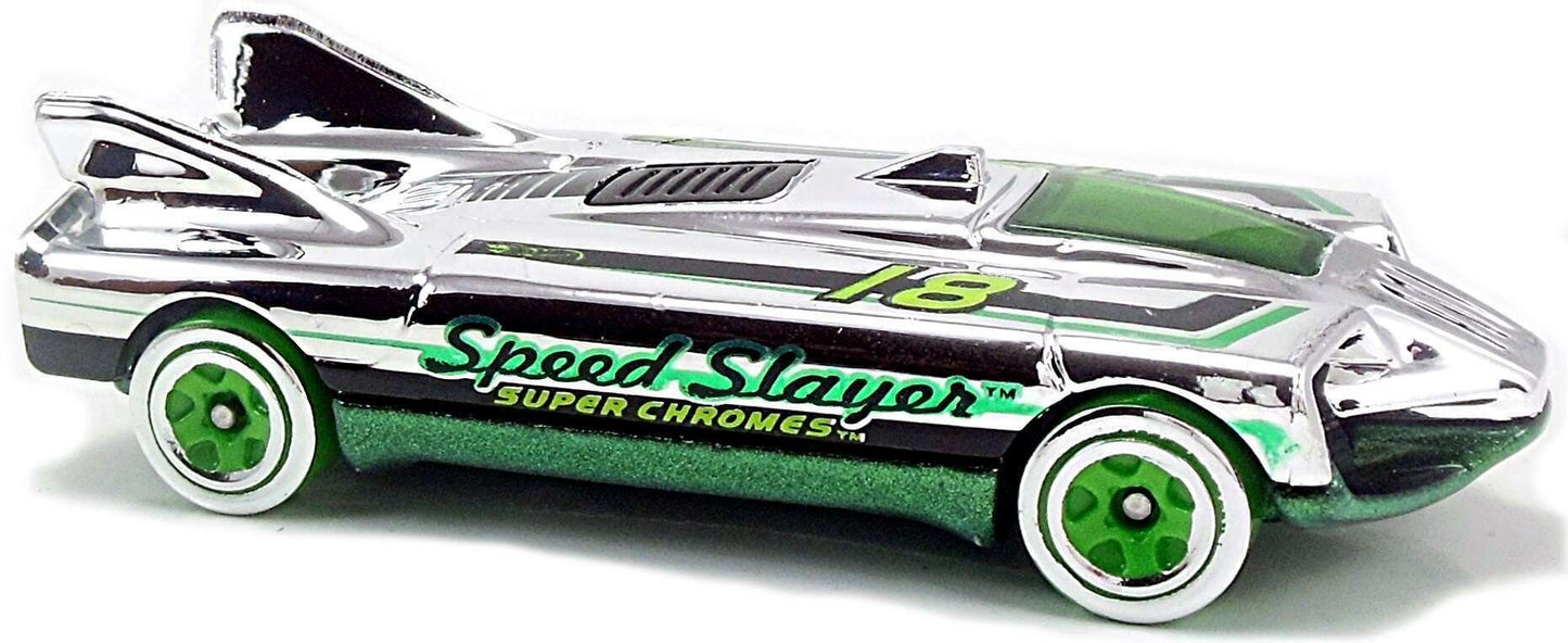 Hot Wheels 2018 - Collector # 131/365 - Super Chromes 5/10 - Speed Slayer - Chrome - IC