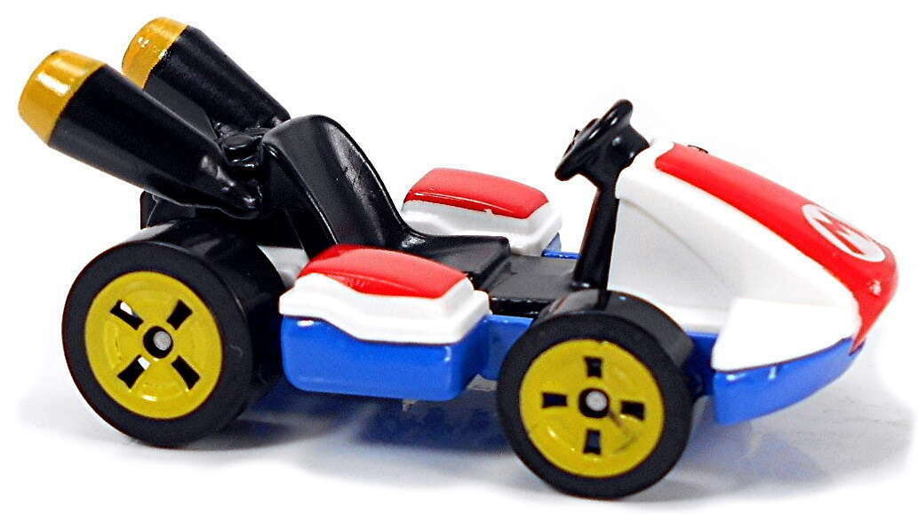 Hot Wheels 2023 - Collector # 025/250 - HW Screen Time 2/10 - Standard Kart (Mario Kart) - Red, White & Blue / Mario - IC