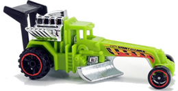 Hot Wheels 2015 - Collector # 010/250 - HW City / HW City Works - Street Cleaver - Bright Green - USA 'Scan & Race' Card