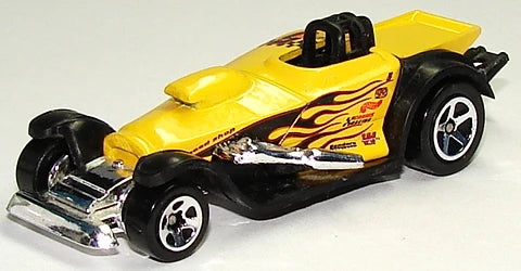 Hot Wheels 2000 - Collector # 214/250 - Super Comp Dragster - Yellow - USA 'Square'