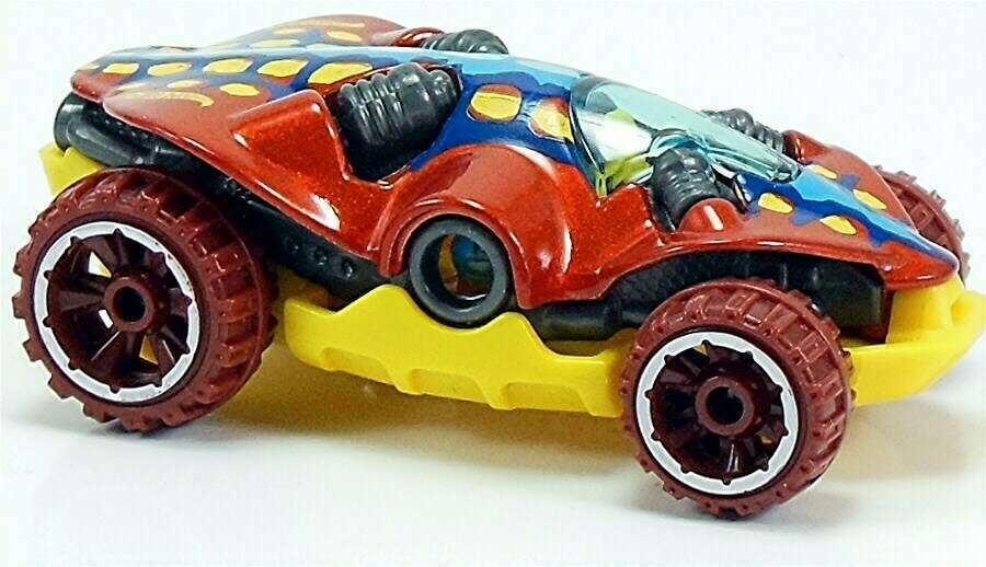 Hot Wheels 2013 - Collector # 067/250 - HW Imagination / Dino Riders - Swamp Buggy - Metallic Burnt Orange - USA Card