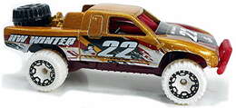 Hot Wheels 2022 - Holiday Hot Rods 4/5 - Toyota Off-Road Truck - Gold - Walmart Exclusive