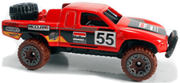 Hot Wheels 2021 - Collector # 004 - Baja Blazers 3/10 - Toyota Off-Road Truck - Red / Holley Equipped