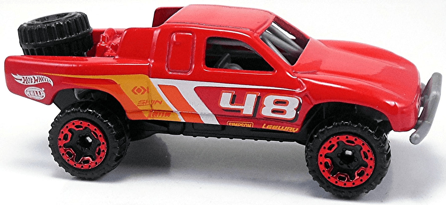 Hot Wheels 2015 - Collector # 120/250 - HW Off-Road / HW Hot Trucks - Toyota Off-Road Truck - Red - USA 'Epic Race' Card