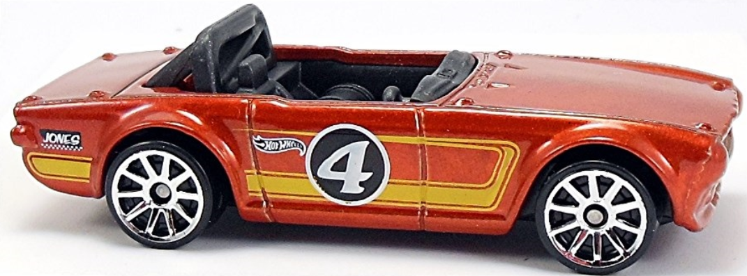 Hot Wheels 2014 -  Mission Madness 4/4 - Triumph TR6 - Metallic Dark Orange - Kroger Exclusive