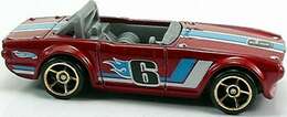 Hot Wheels 2010 - Collector # 131/240 - Faster Than Ever 3/10 - Triumph TR6 - Red - FTE Wheels - USA Card